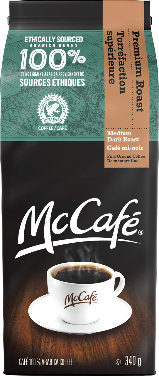 McCafé Medium Dark Roast Ground Coffee 340g/12 oz., {Imported from Canada}