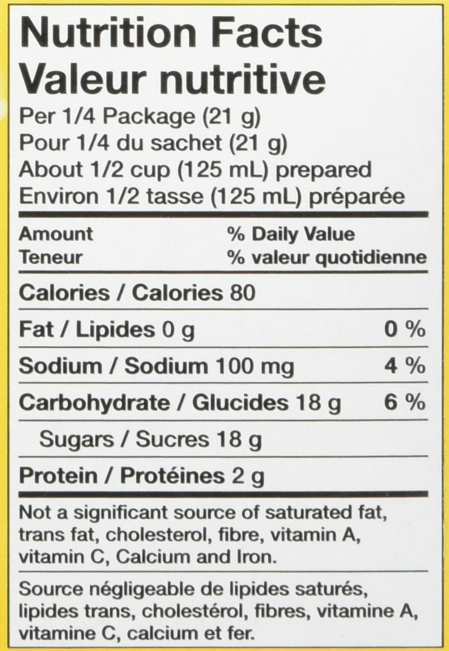 Jell-O Jelly Powder, Lemon, 85g/3 oz., (Pack of 24) {Imported from Canada}