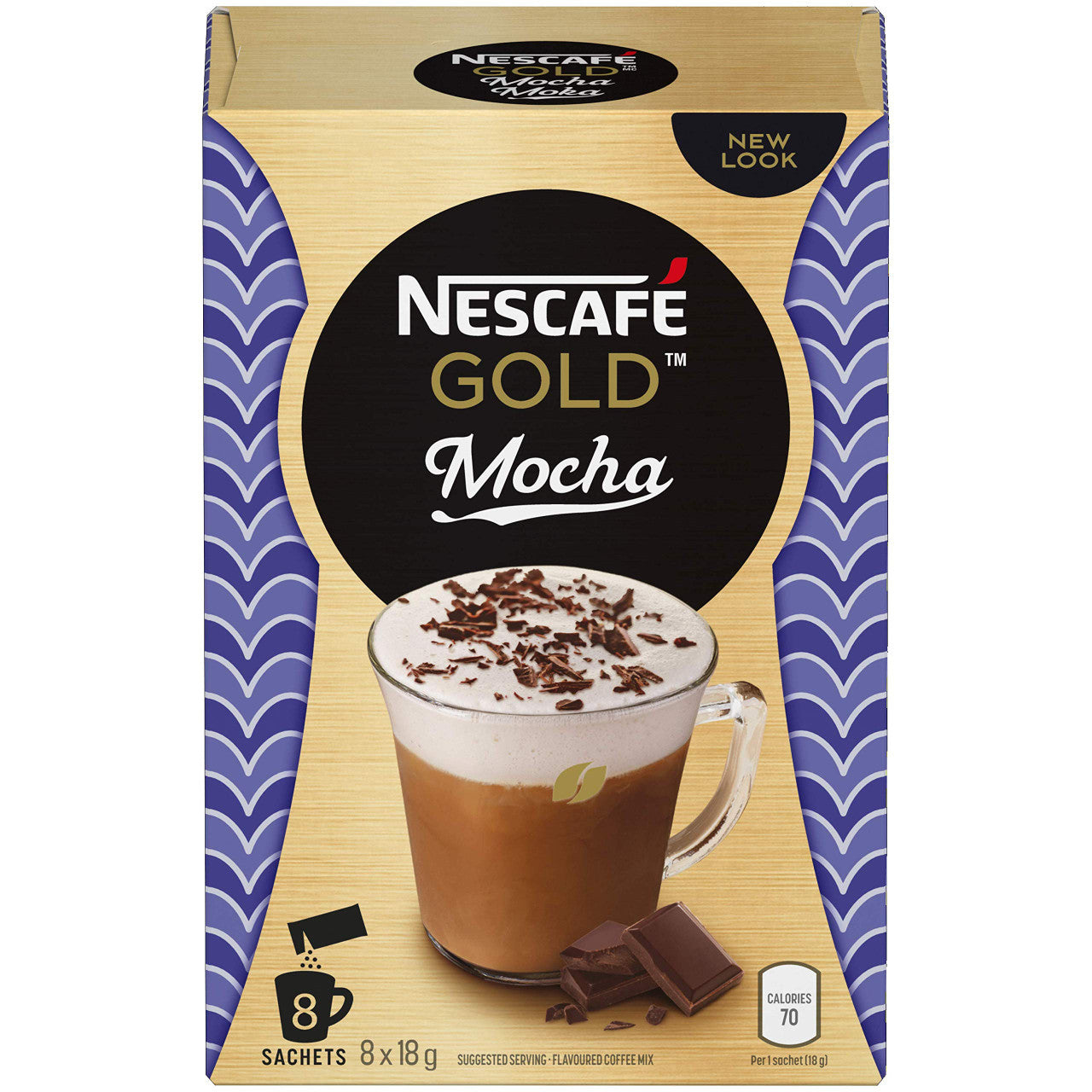 Nescafe Mocha Cappuccino, 8x18g (6pk, 48 Cups) {Imported from Canada}