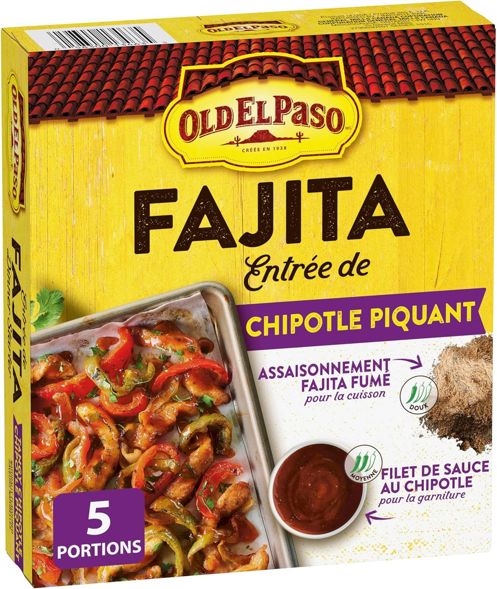 Old El Paso Fajita Dinner Starter, Tangy Chipotle, 110g/3.8 oz. Box {Imported from Canada}