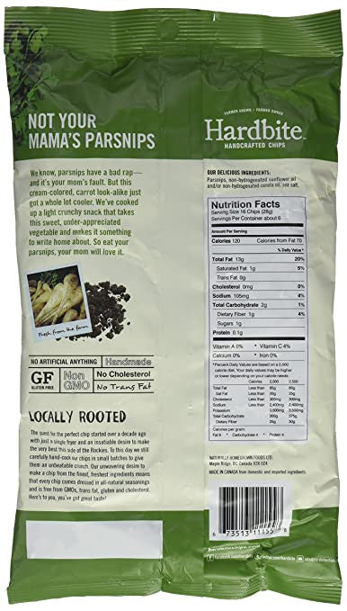 Hardbite Eat Your Parsnips Chips, 150g/5.3oz., {Imported from Canada}