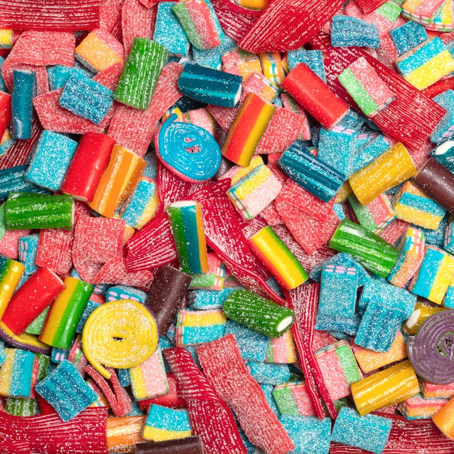 Mondoux Sweet Sixteen, Assorted Licorice, 400g, picture of assorted licorice gummy candy.