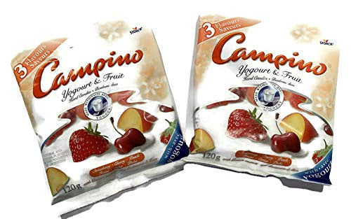 CAMPINO Peach, Cherry Strawberry Flavor Three Pack 120g/4.2 oz {Imported from Canada}