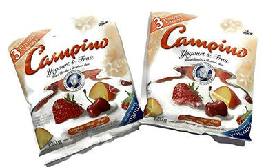 CAMPINO Peach, Cherry Strawberry Flavor Three Pack 120g/4.2 oz {Imported from Canada}