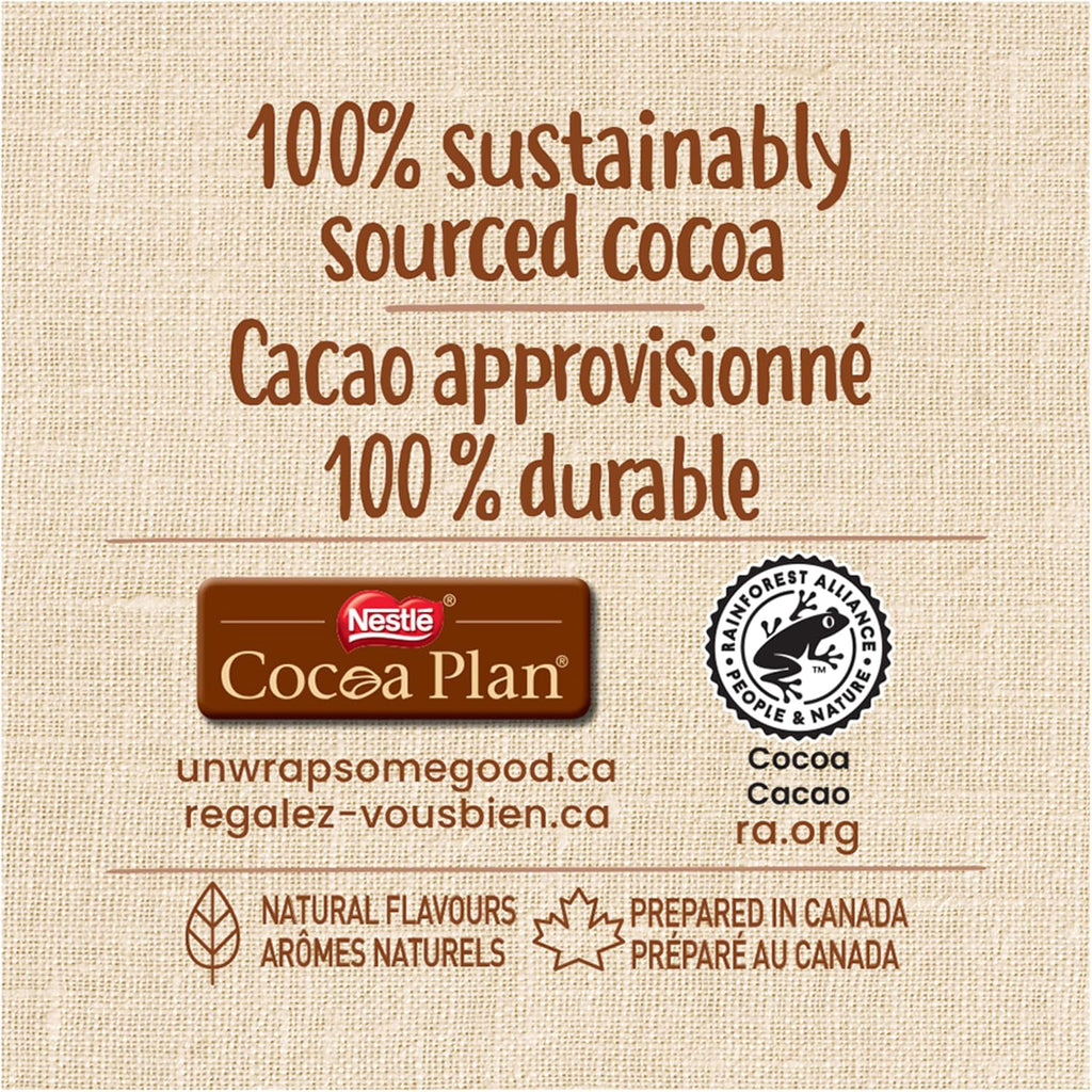 100% sustainably sourced cocoa label