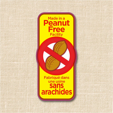 Made in a Peanut Free Facility label