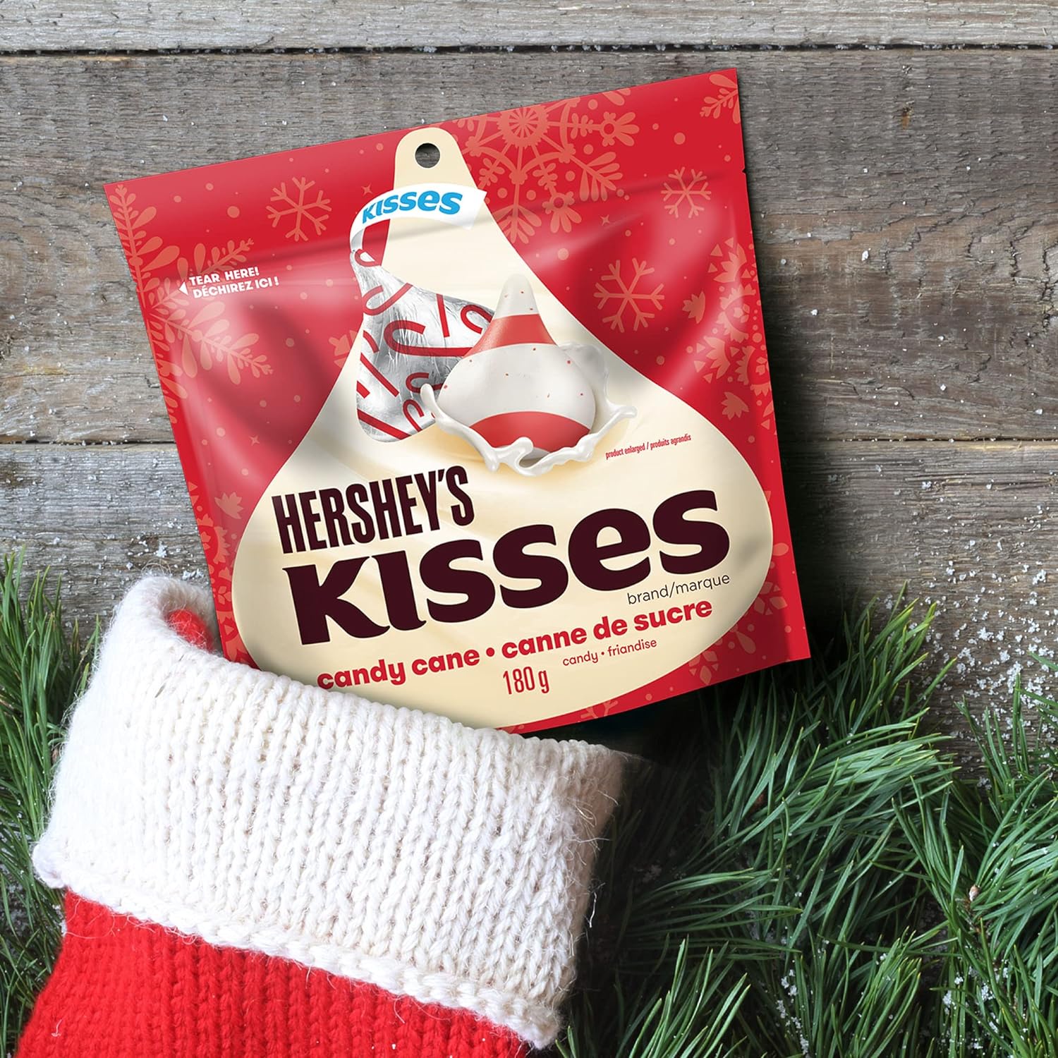 Hershey's Candy Cane Kisses, 180g/6.3 oz