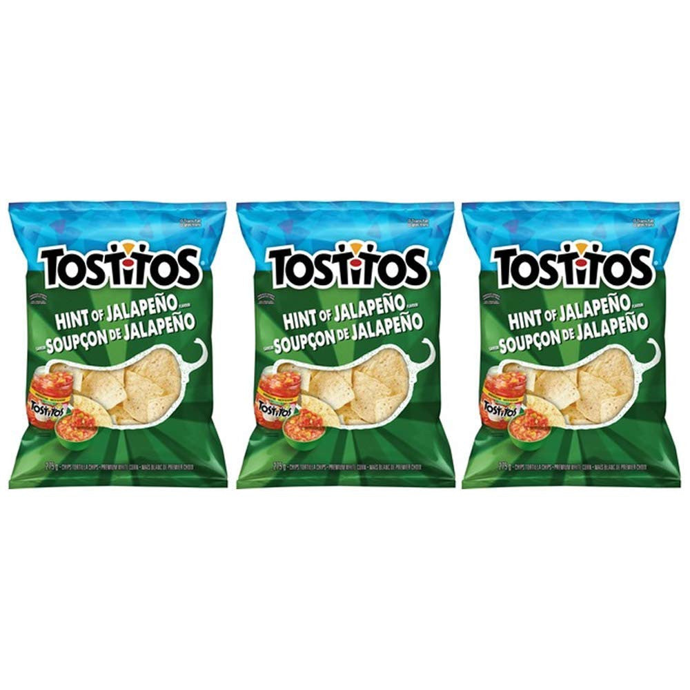 Tostitos Hint of Jalapeno Tortilla Chips 275g/9.7oz, 3-Pack {Imported from Canada}