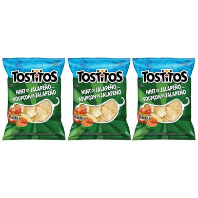 Tostitos Hint of Jalapeno Tortilla Chips 275g/9.7oz, 3-Pack {Imported from Canada}