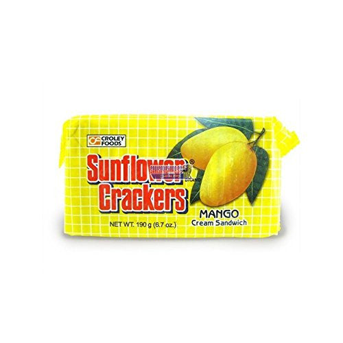 Croley Foods Sunflower Crackers Mango Flavor 189g/6.7oz {Imported from Canada}