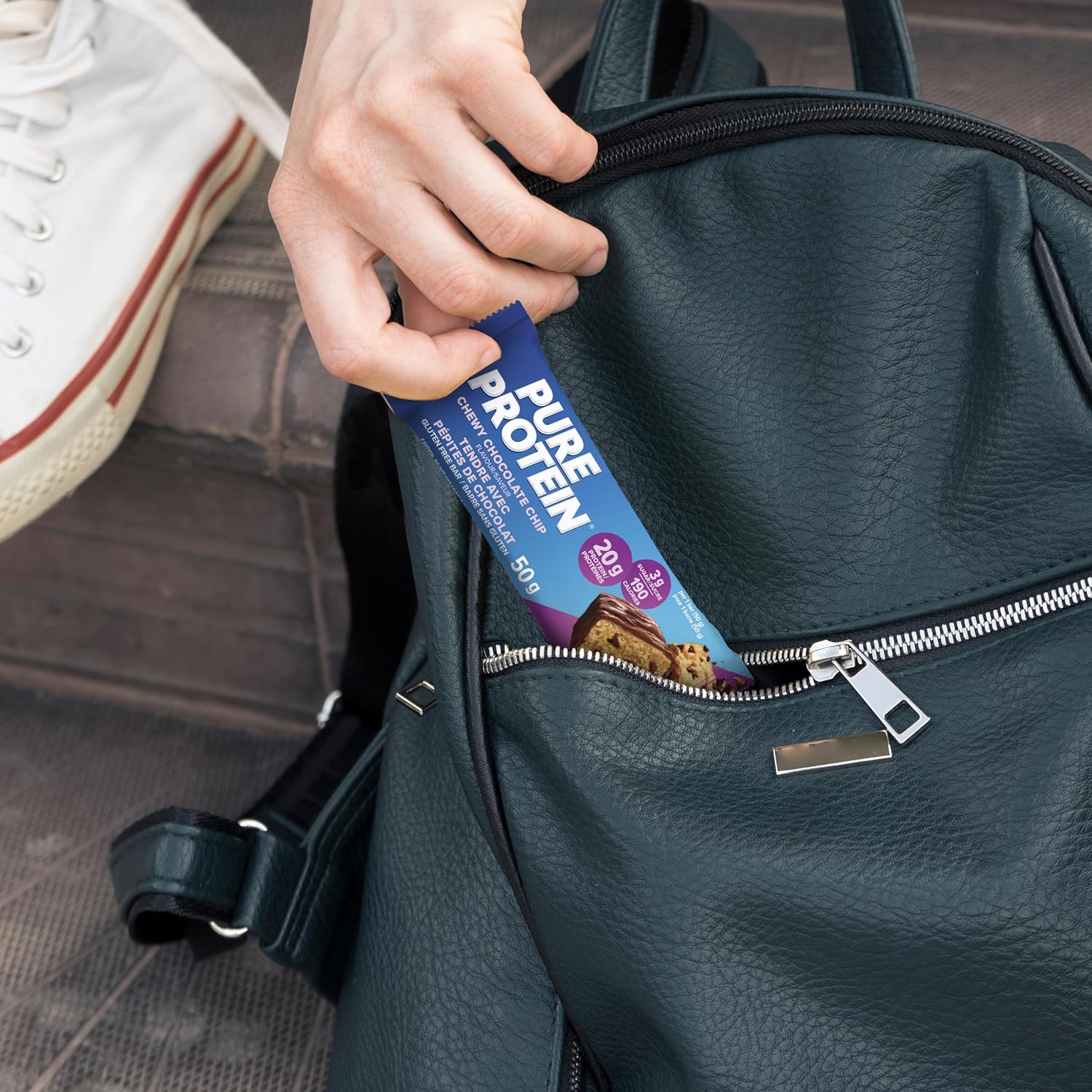 Pure Protein Bars, Gluten Free, Chewy Chocolate Chip, 50g, 6ct