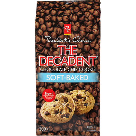 President's Choice Decadent Soft-Baked Chocolate Chip Cookie 300g/10.6oz., {Imported from Canada}