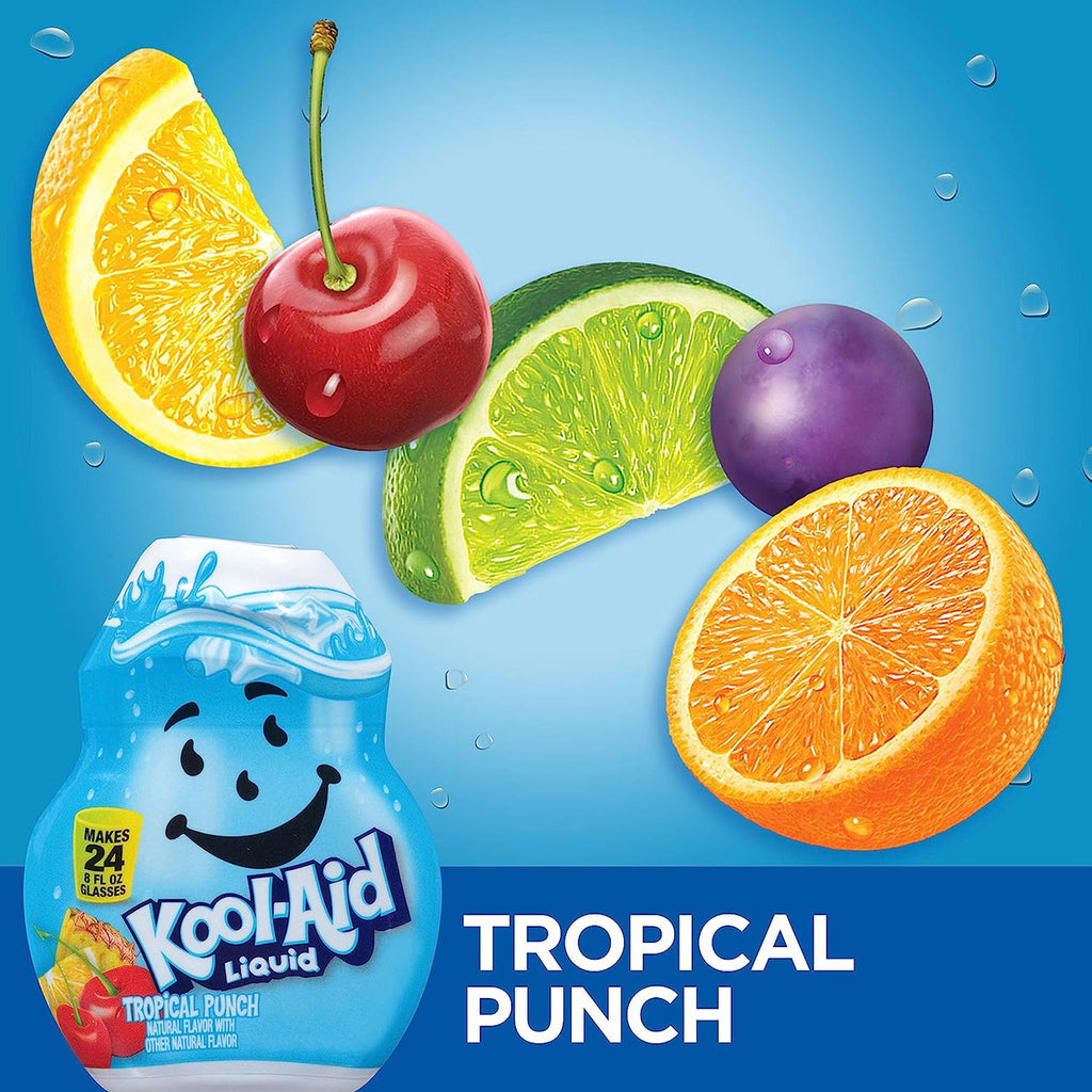 Kool-Aid Tropical Punch Liquid Drink Mix, 48mL/1.6 fl. oz., {Imported from Canada}