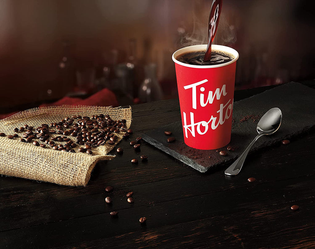 Tim Hortons Maple Coffee, Fine Grind, Medium Roast, 300g/10.6oz., (Imported from Canada)