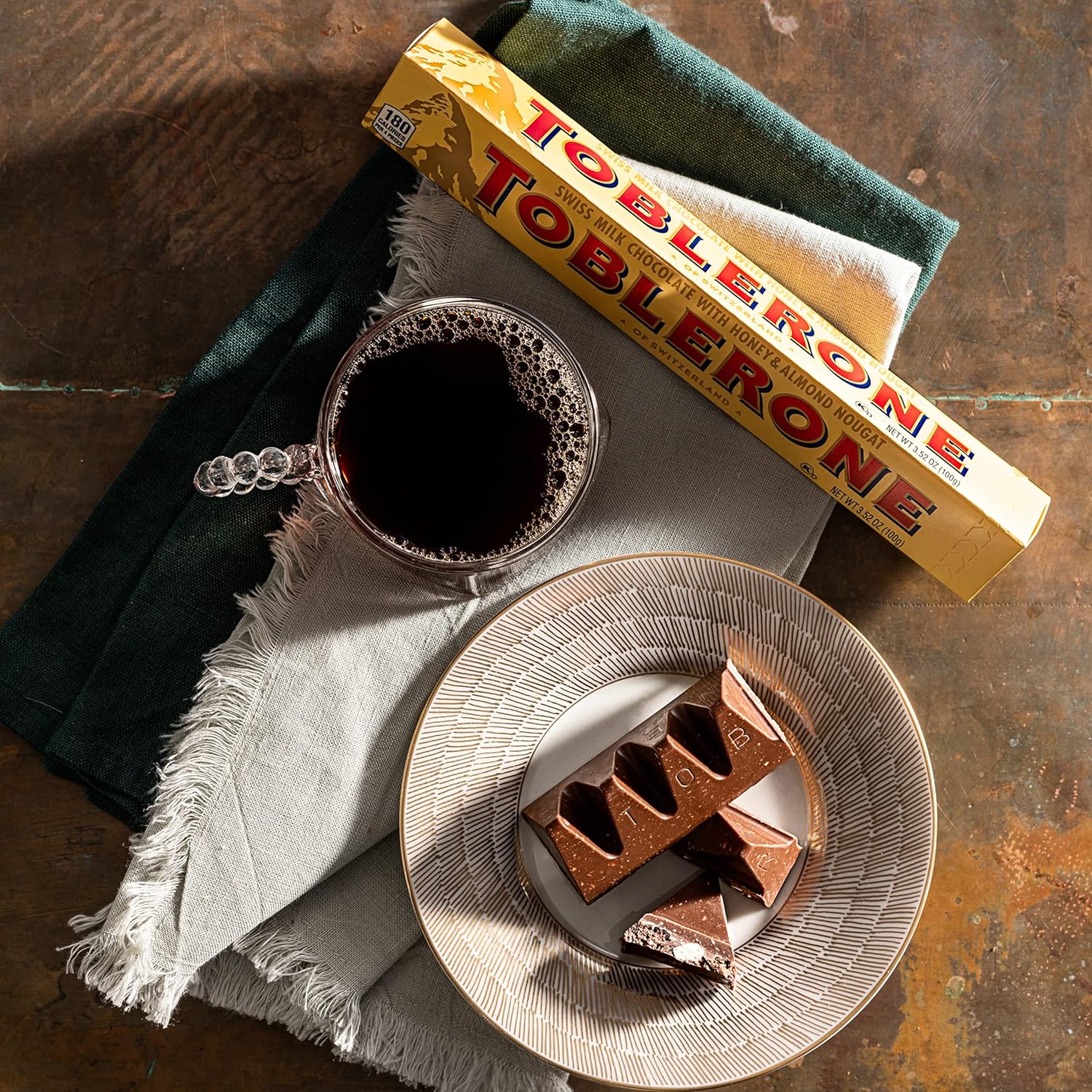 Toblerone Swiss Milk Chocolate With Honey & Almond Nougat, 360g/12.6 oz