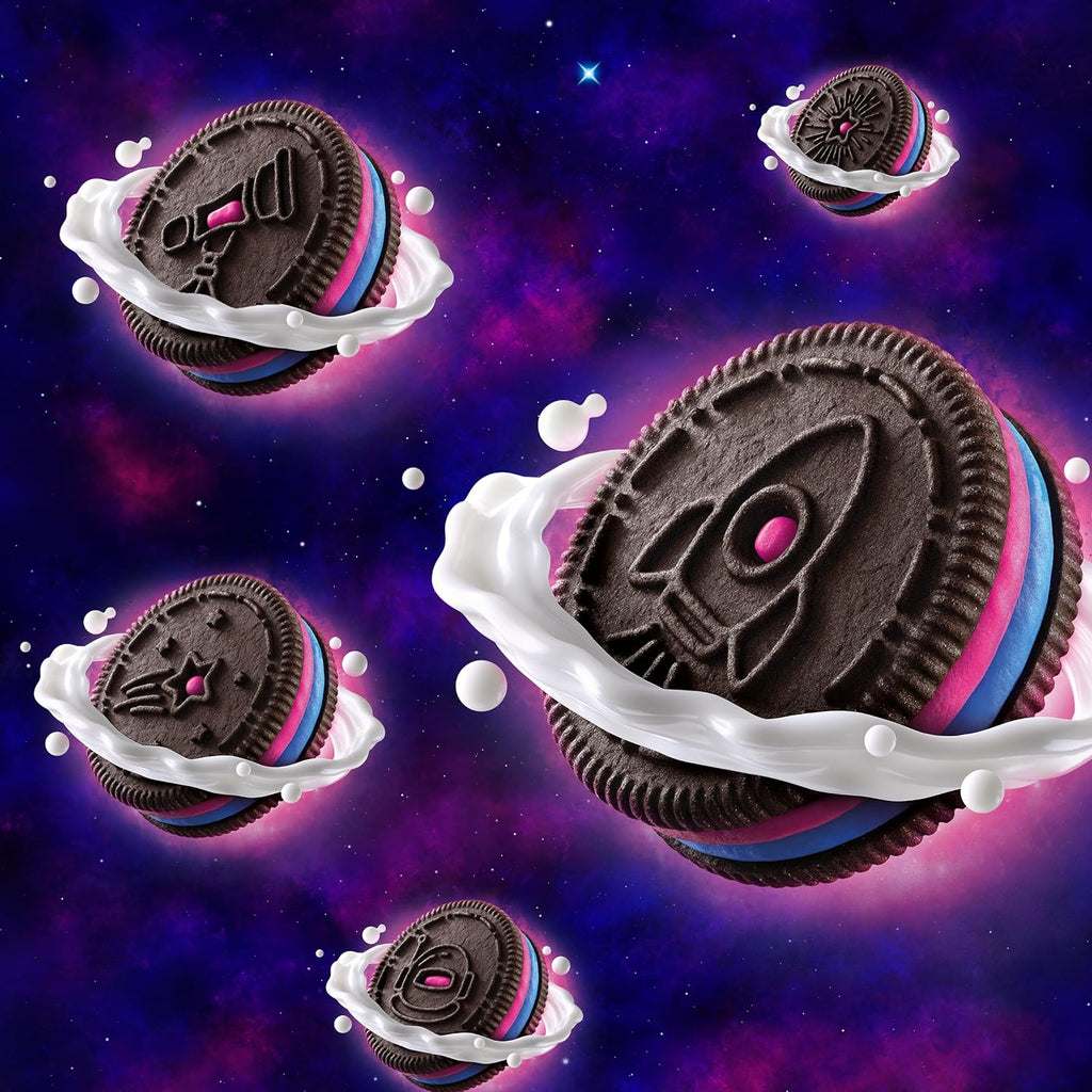 Oreo Space Dunk Cookies, Cosmic Creme with Popping Candy, 303g/10 oz. Box {Imported from Canada}