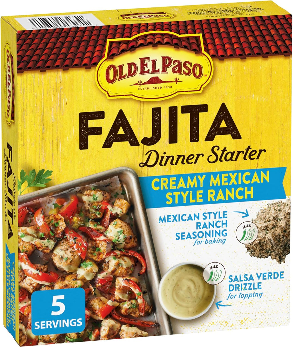 Old El Paso Fajita Dinner Starter, Creamy Mexican Style Ranch, 110g/3.8 oz. Box {Imported from Canada}