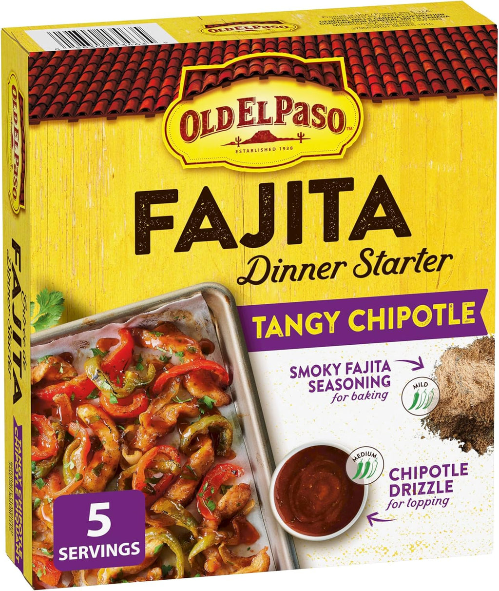 Old El Paso Fajita Dinner Starter, Tangy Chipotle, 110g/3.8 oz. Box {Imported from Canada}