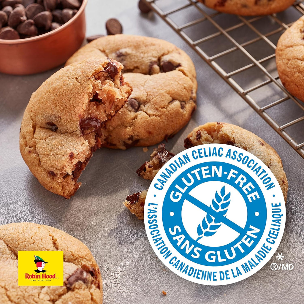 Robin Hood Gluten Free All Purpose Flour Blend, 907g/32oz - Gluten Free Chocolate Chip Cookies