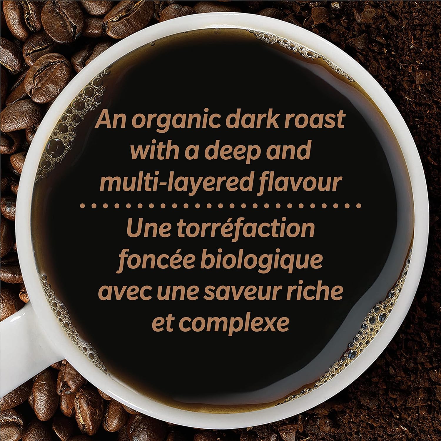 McCafe Organic High Grown, Dark Roast Ground Coffee, 300g/10.5 oz Bag