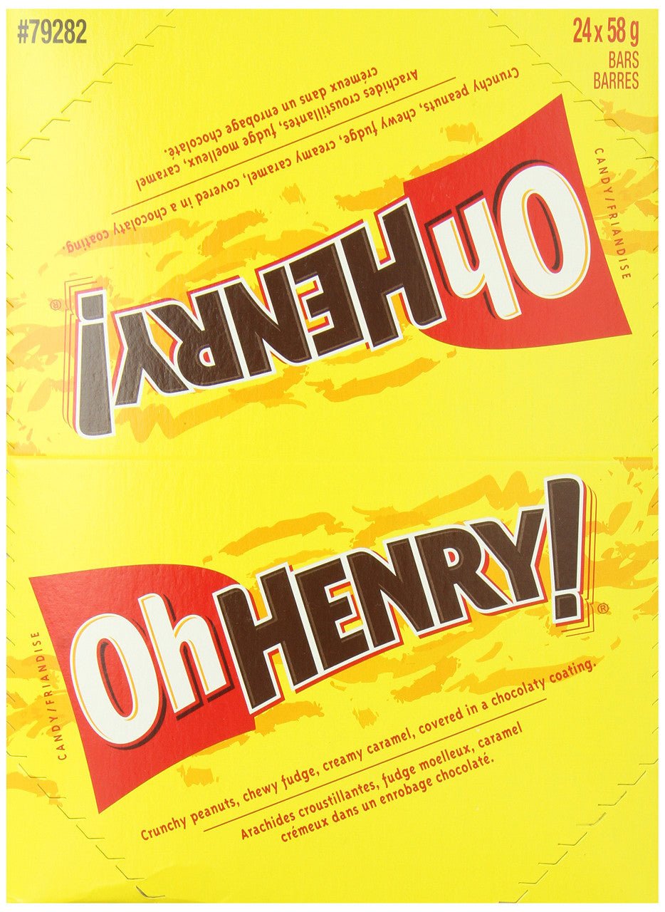 OH HENRY! Chocolatey Candy Bars, 24 Count {Imported from Canada}