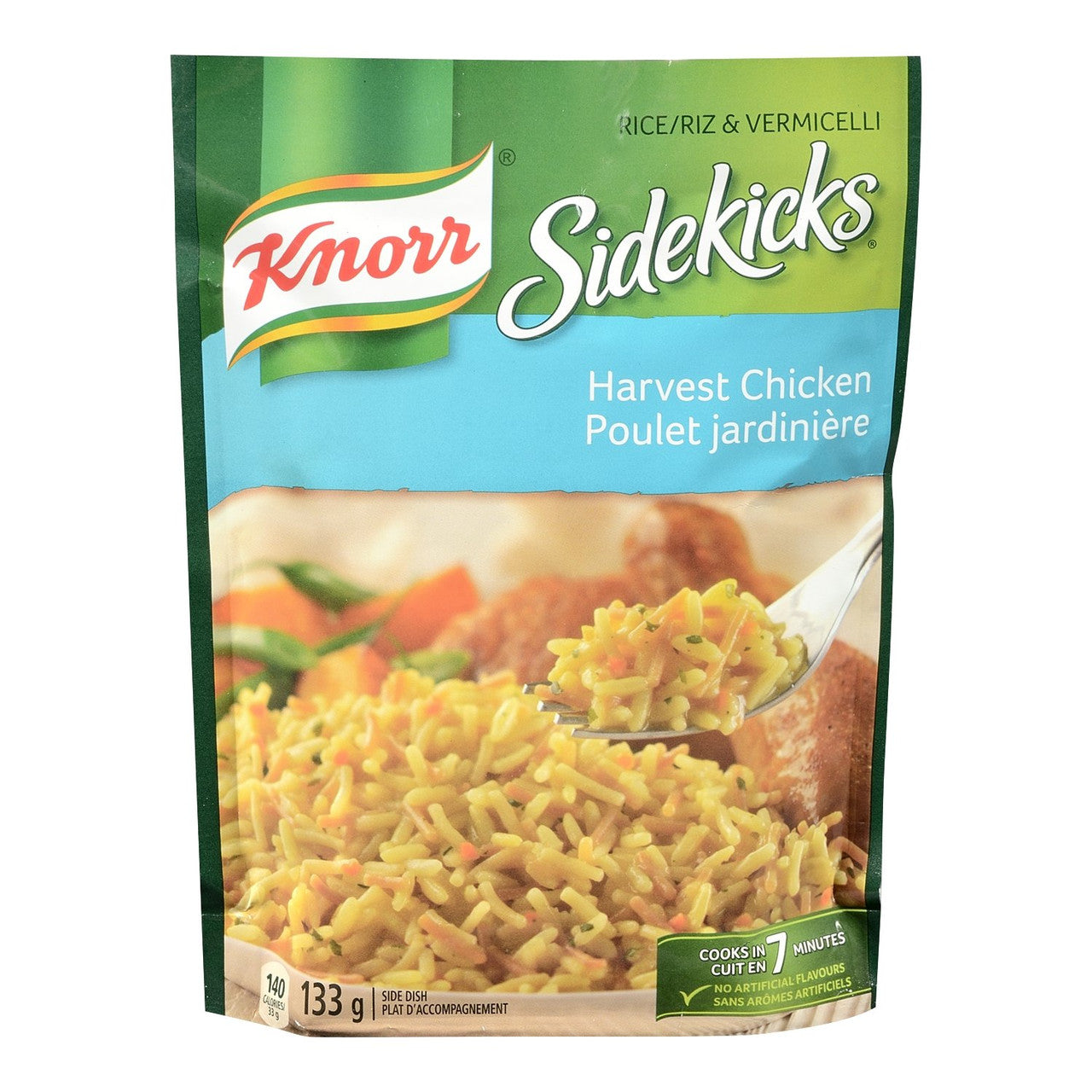 Knorr Sidekicks, Harvest Chicken Rice, Side Dishes, 133g/4.7oz., 8ct, {Imported from Canada}