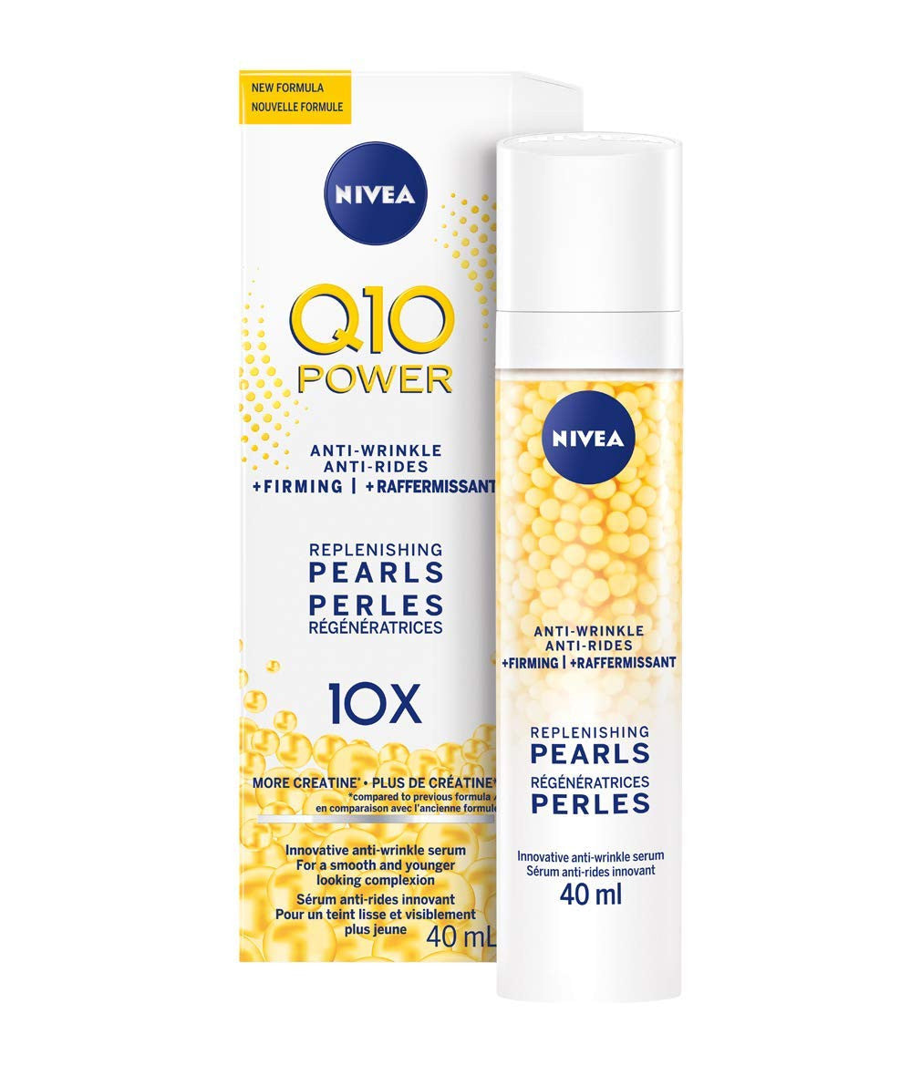 NIVEA Q10 plus Anti-Wrinkle Serum Pearls, 40ml/1.4oz. (Imported from Canada)
