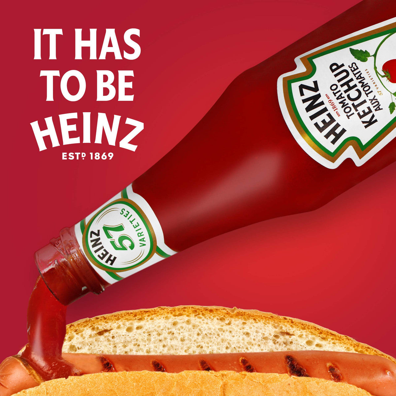 Heinz Tomato Ketchup, 750mL/25oz., Bottle, {Imported from Canada}