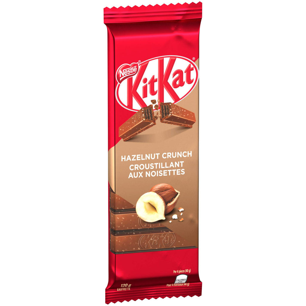NESTLE Kitkat Hazelnut Crunch Wafer Bar, (10pk), 120g/4.2 oz.,{Imported from Canada}