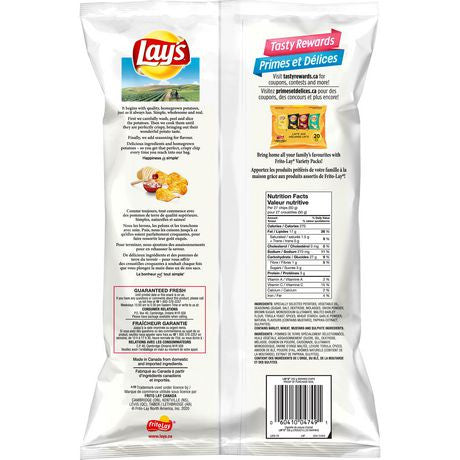 Lay's Potato Chips - Bar-B-Q 235g/8.3 oz., {Imported from Canada}