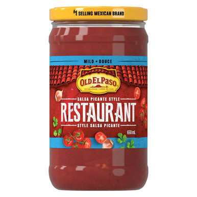 Old El Paso Salsa Picante Mild, 650ml/22 oz., {Imported from Canada}