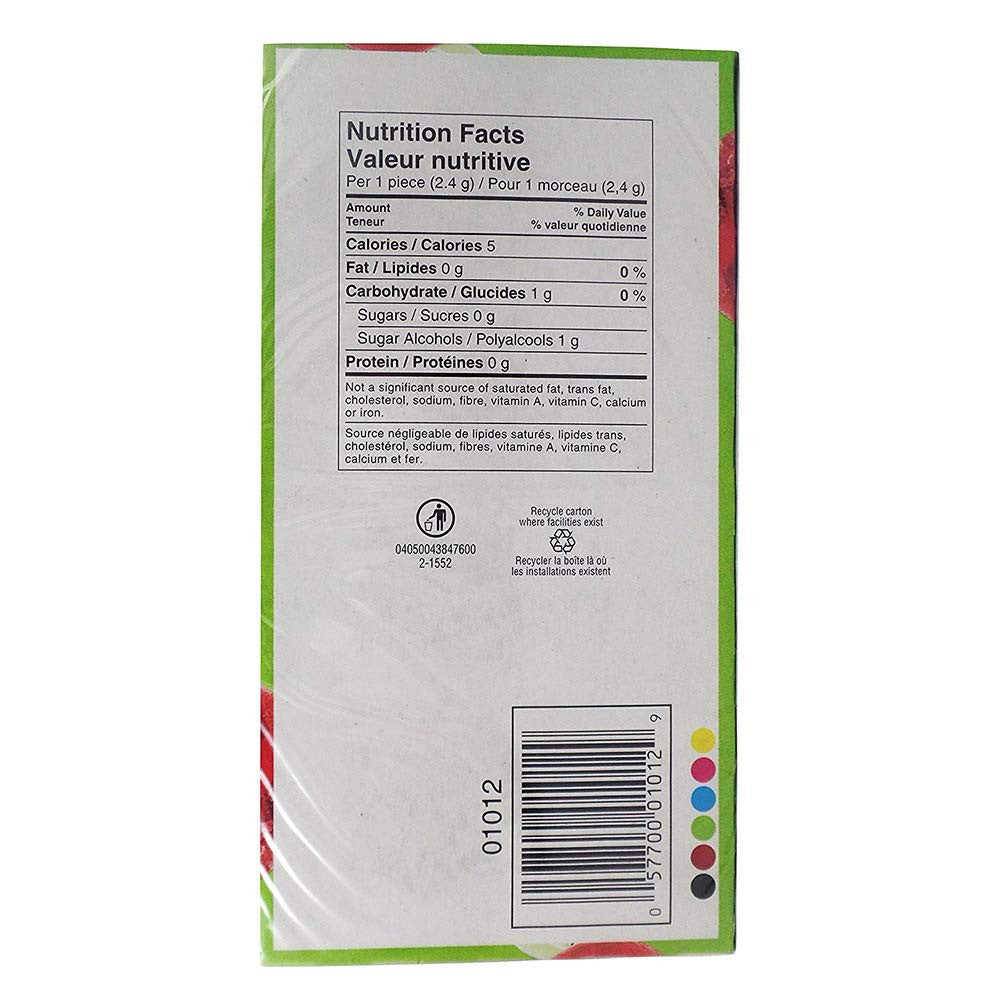 Layers Sugar Free Gum (14-Pieces/Box) (Watermelon Tropical Punch) (Pack of 3) {Imported from Canada}