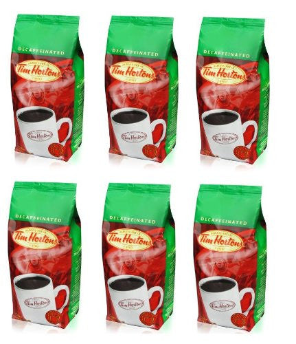 Tim Hortons Fine Ground Coffee, Swiss Decaffeinated, 340g/12oz - 6 Pack