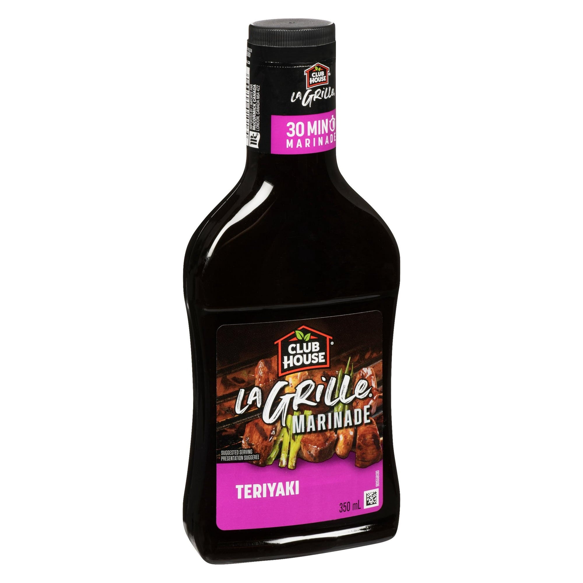 Club House La Grille Teriyaki Marinade 350ml, front of bottle.