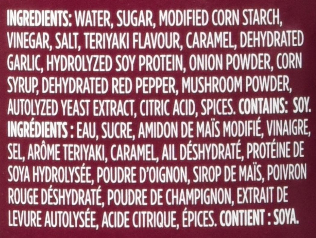 VH Teriyaki Stir-Fry Sauce, 355ml/12oz, 12 Count, {Imported from Canada}