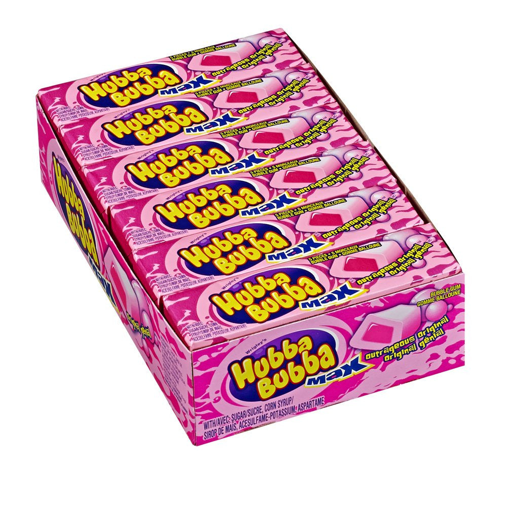 Hubba Bubba Max, Outrageous Original, 18 Count - {Imported from Canada}