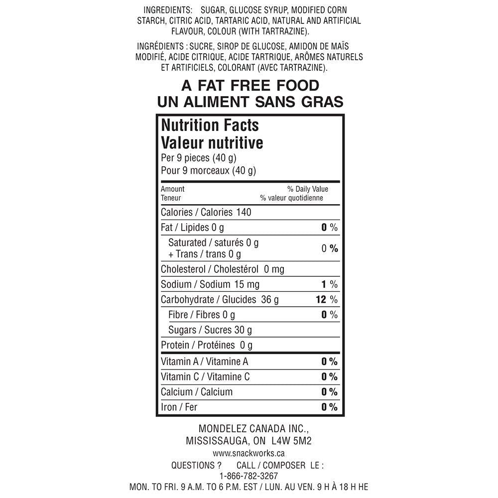 Maynards Fuzzy Peach Candy, 355g/12.5 oz. (3 pk), {Imported from Canada}