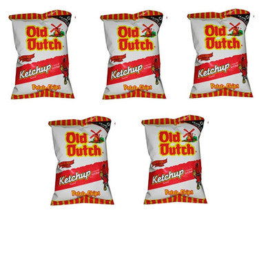 Old Dutch Ketchup Chips (5pk x 40g/1.4 oz.) Bundle {Imported from Canada}