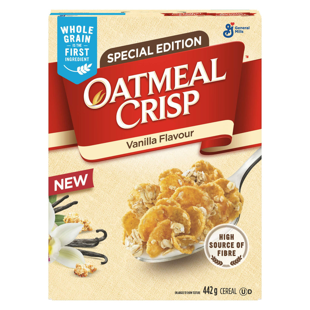 Oatmeal Crisp Vanilla Cereal Special Edition, 442g/15.6 oz., {Imported from Canada}