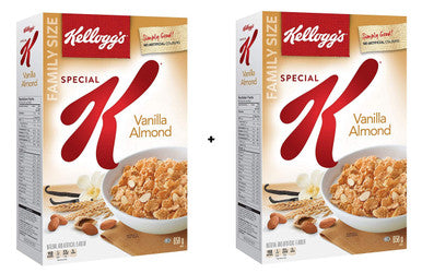 Kellogg's Special K Vanilla Almond, Family Pack, Cereal 658g/23oz., 2pk., (Imported from Canada)