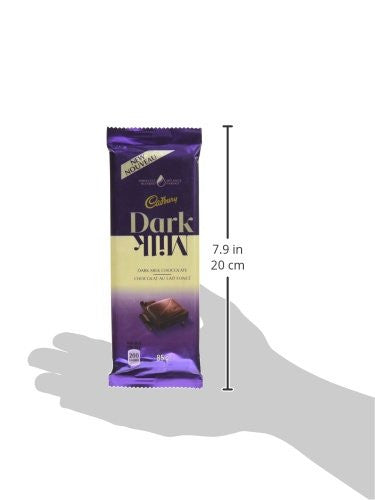 Cadbury Dark Milk Chocolate, 85 grams 3.0 ounces {Imported from Canada}