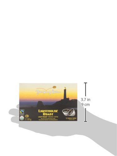 Jumping Bean Lighthouse Light Roast Fairtrade Organic 100% Compostable Coffee Pods - 12ct