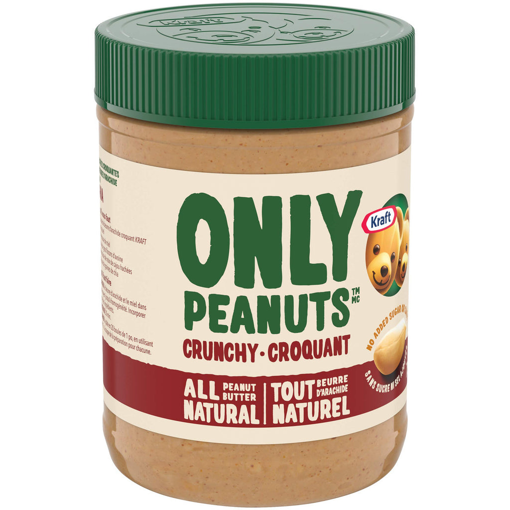 Kraft All Natural Crunchy Peanut Butter, 750g/26.5oz., {Imported from Canada}