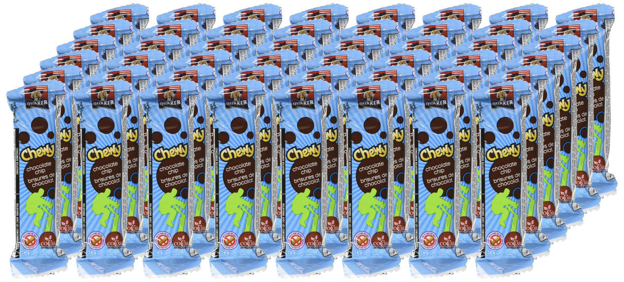 Quaker Chewy Granola Bars, Chocolate Chip, 26g, 48pk,{Imported from Canada}