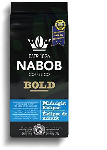 Nabob Ground Coffee, Bold Midnight Eclipse,375g/13.2oz{Imported from Canada}