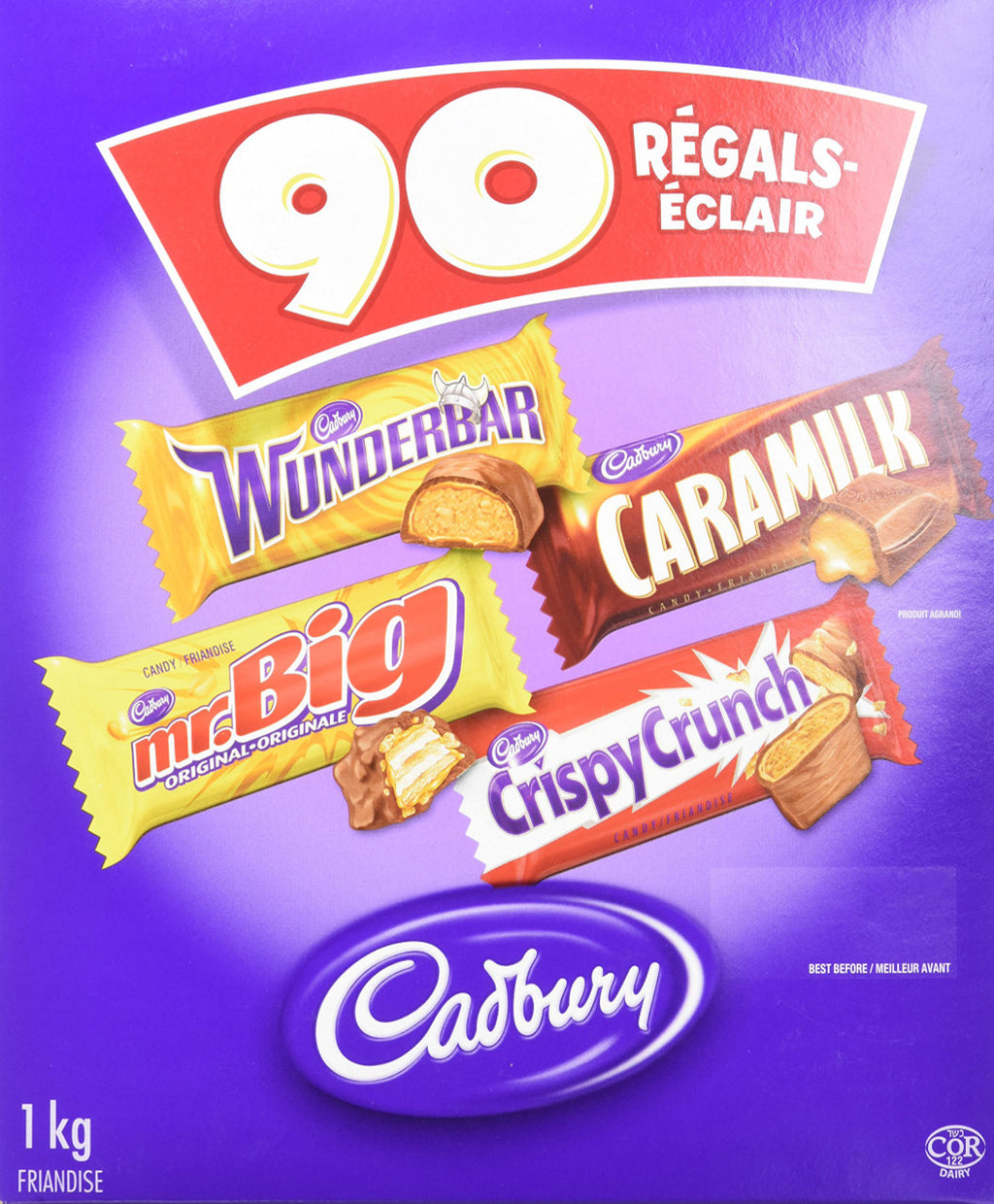 Cadbury Halloween Treats Chocolate, 90ct Wunderbar, Mr. Big, Caramilk, Crispy Crunch {Imported from Canada}