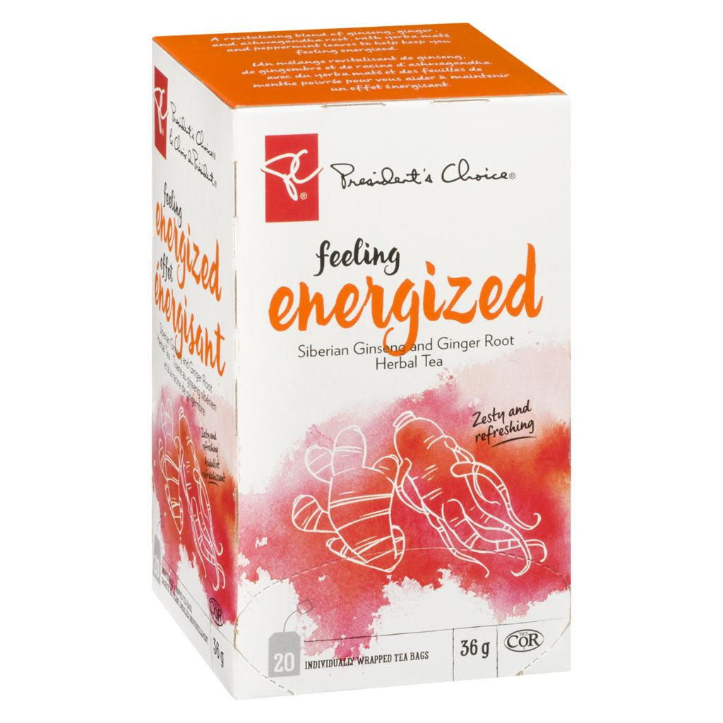 PC Siberian Ginseng & Ginger Root Herbal Tea (20ct) {Imported from Canada}