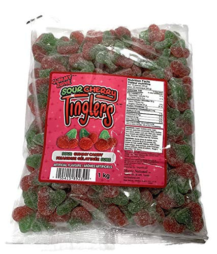 Gummy Zone Sour Cherry TINGLERS - 1kg/2.2lbs {Imported from Canada}