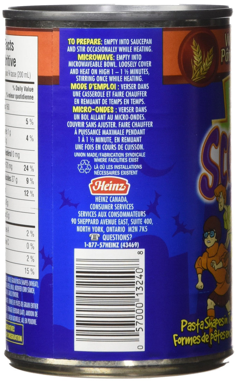 Heinz Scooby-Doo Pasta 398ml/13.4oz, Can, (Imported from Canada)