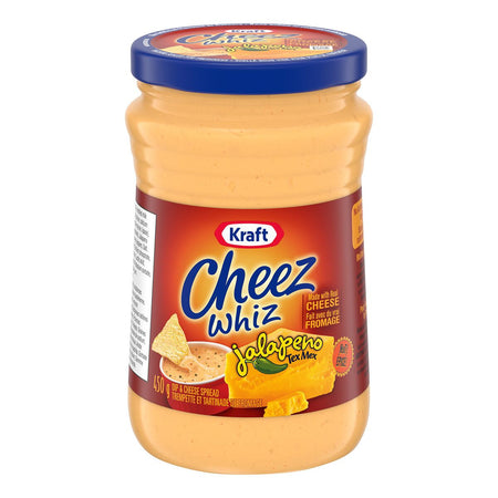 Kraft Jalapeno Tex Mex Cheez Whiz, 450g/15.9oz., {Imported from Canada}